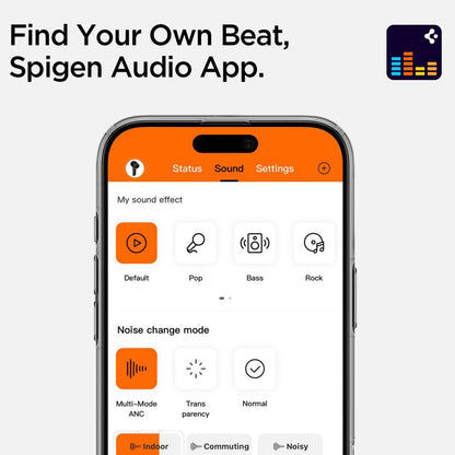 Handsfree Bluetooth Spigen SA2400, TWS, ANC, Schwarz