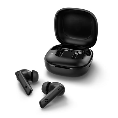 Handsfree Bluetooth Spigen SA2402, TWS, ANC, Schwarz ASD07888