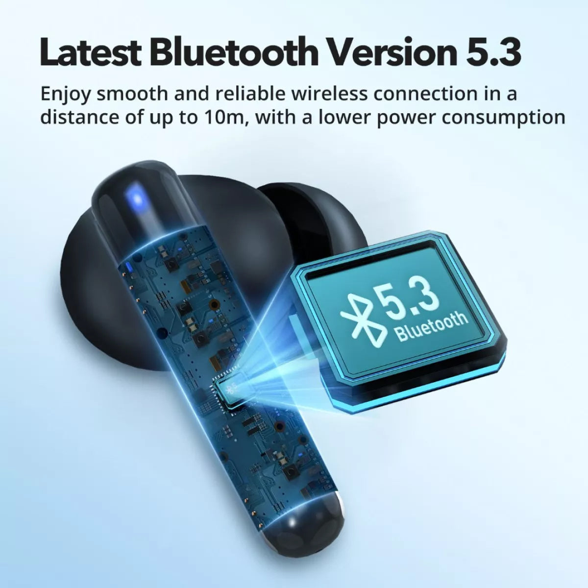 Kit mains libres Bluetooth TaoTronics TT-BH1120, TWS, Noir
