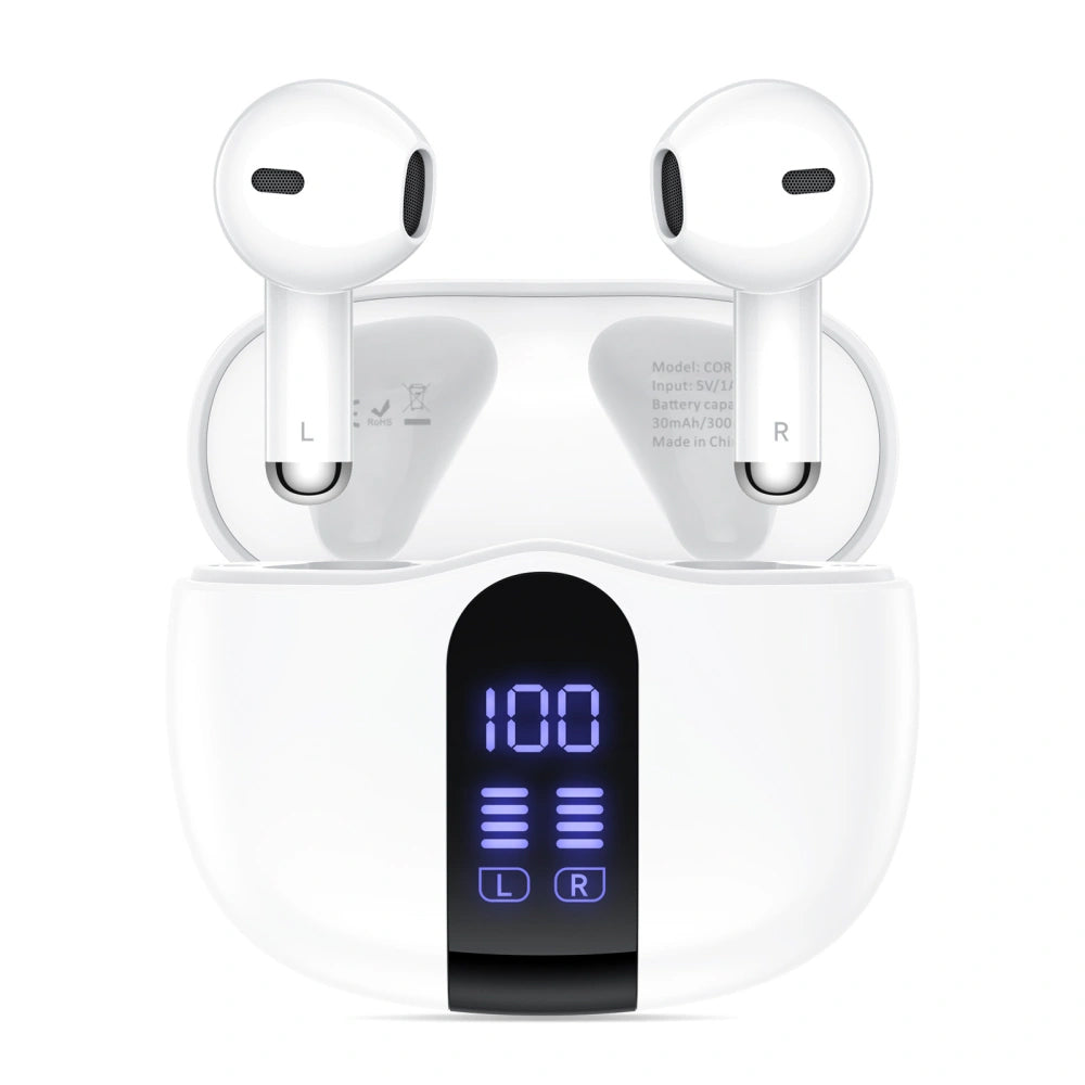 Kit mains libres Bluetooth Tech-Protect Ultraboost Core G2, TWS, Blanc