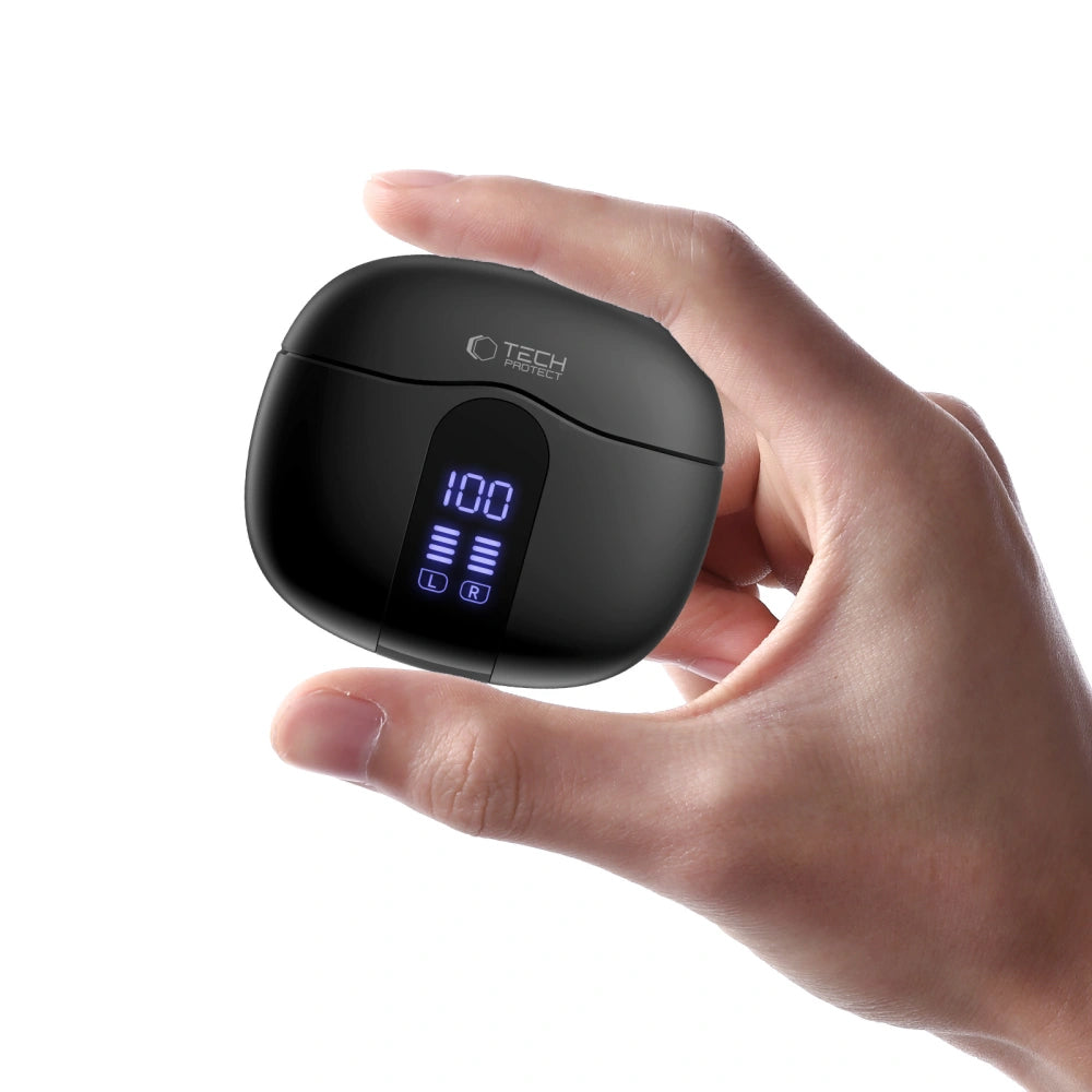 Bluetooth-Headset Tech-Protect Ultraboost Core G2, TWS, Schwarz