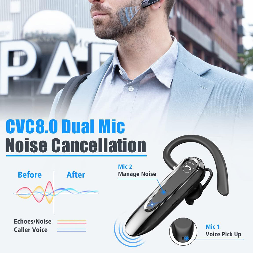 Handsfree Bluetooth Techsuit CB2 AirTalk, A2DP, Black