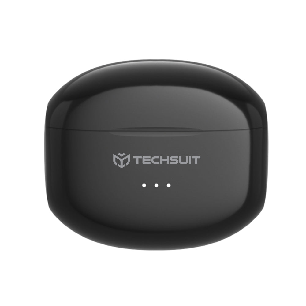 Handsfree Bluetooth Techsuit CW1 Audira Pro, TWS, ANC, Schwarz