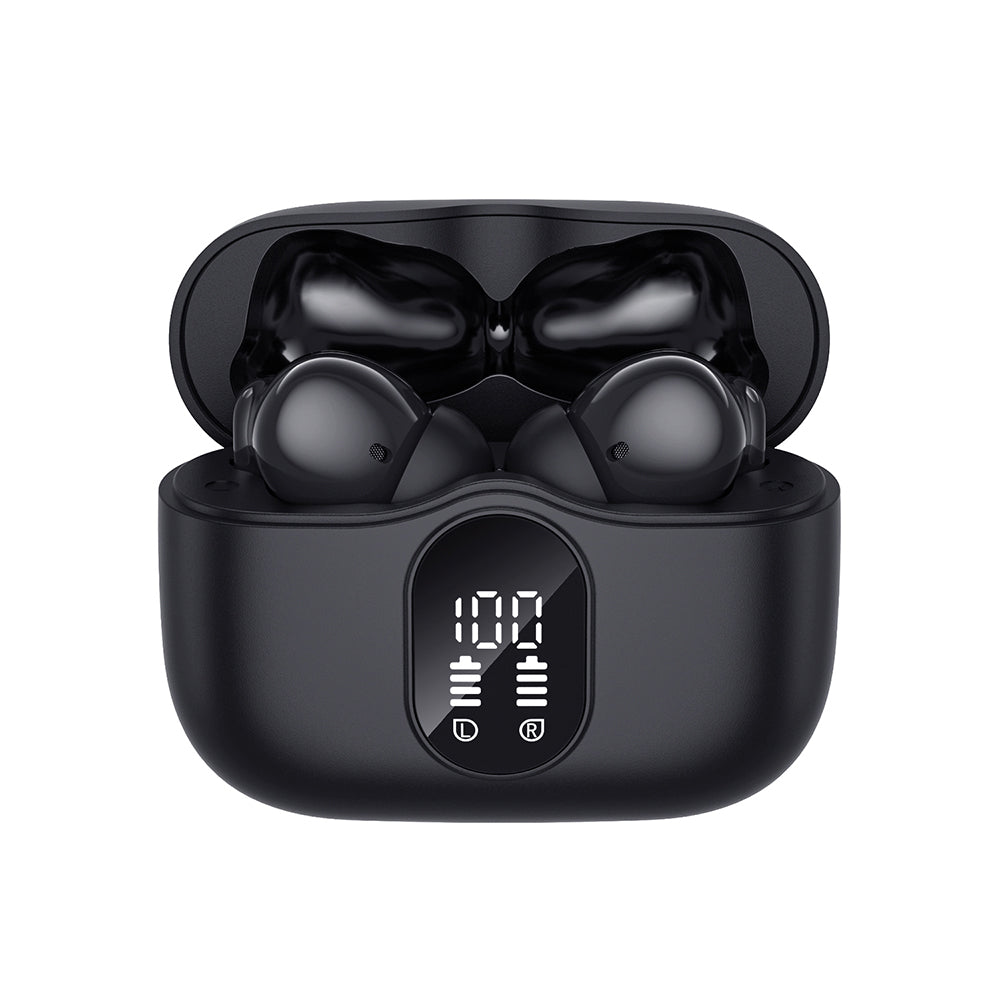 Kit mains libres Bluetooth Techsuit CW3 WaveBeat 100, TWS, ANC, Noir