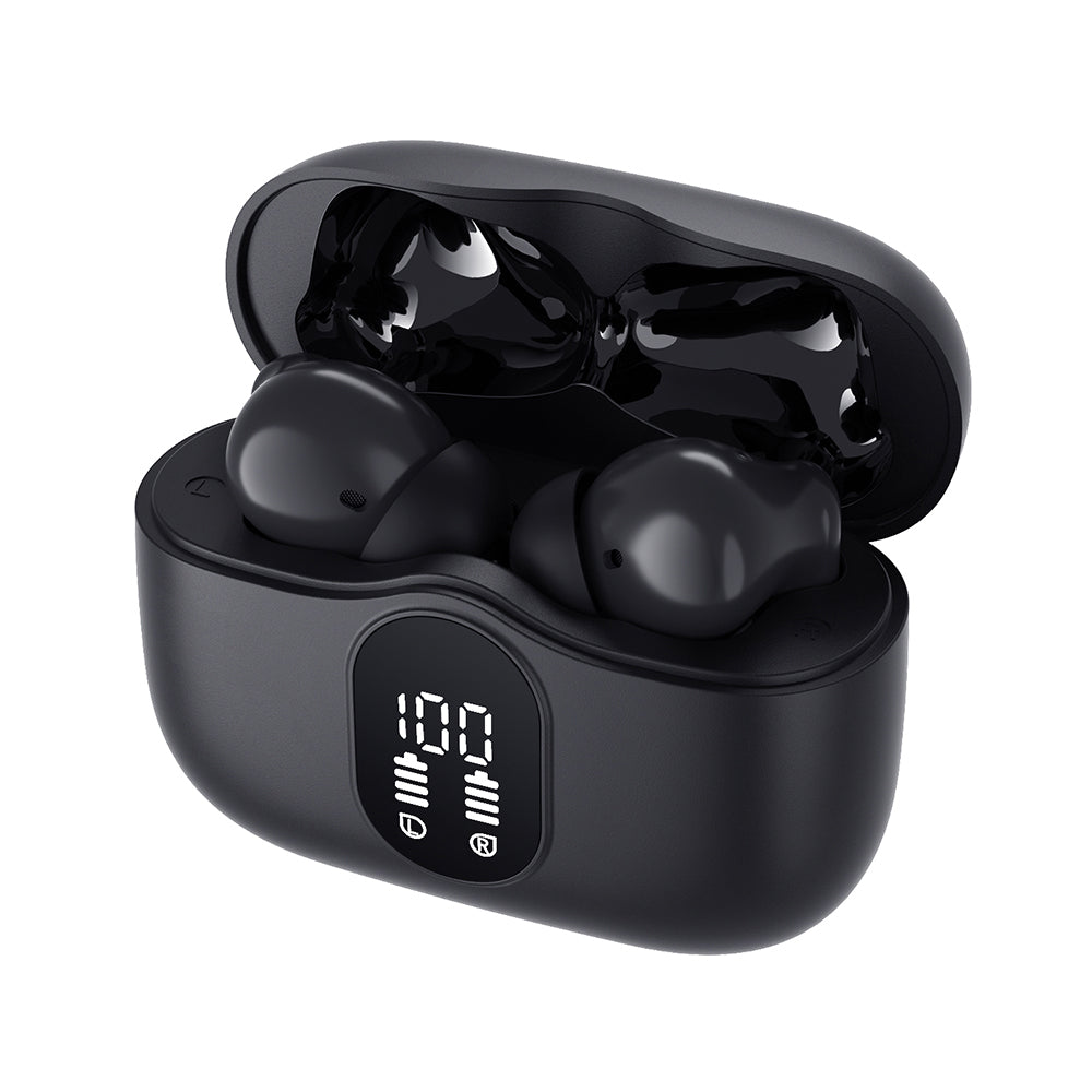 Kit mains libres Bluetooth Techsuit CW3 WaveBeat 100, TWS, ANC, Noir