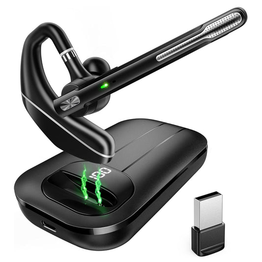 Casque Call Center Bluetooth Techsuit Hearyo A6L, Noir