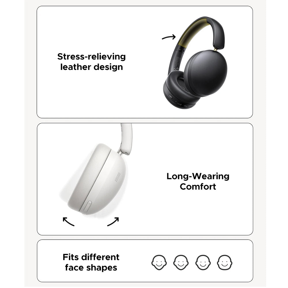 Bluetooth-Freisprecheinrichtung UGREEN HiTune Max 2 HP205, MultiPoint, A2DP, ANC, Schwarz