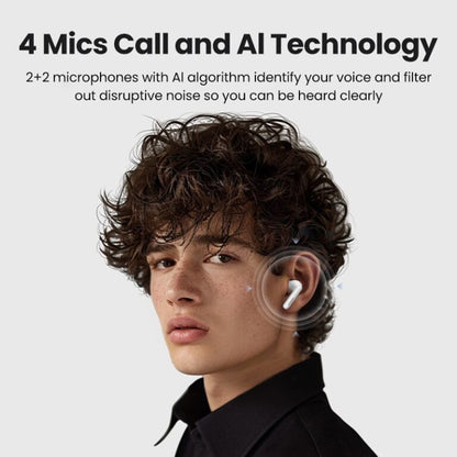Kit mains libres Bluetooth UGREEN HiTune T3 Pro WS206, TWS, ANC, MultiPoint, Blanc