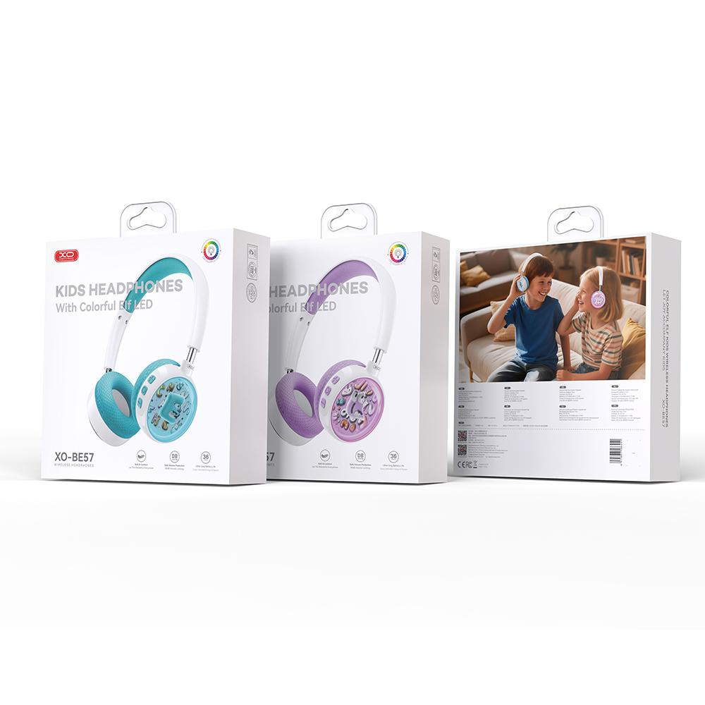 Handsfree Bluetooth XO Design BE57 Cartoon Kids, A2DP, Purple