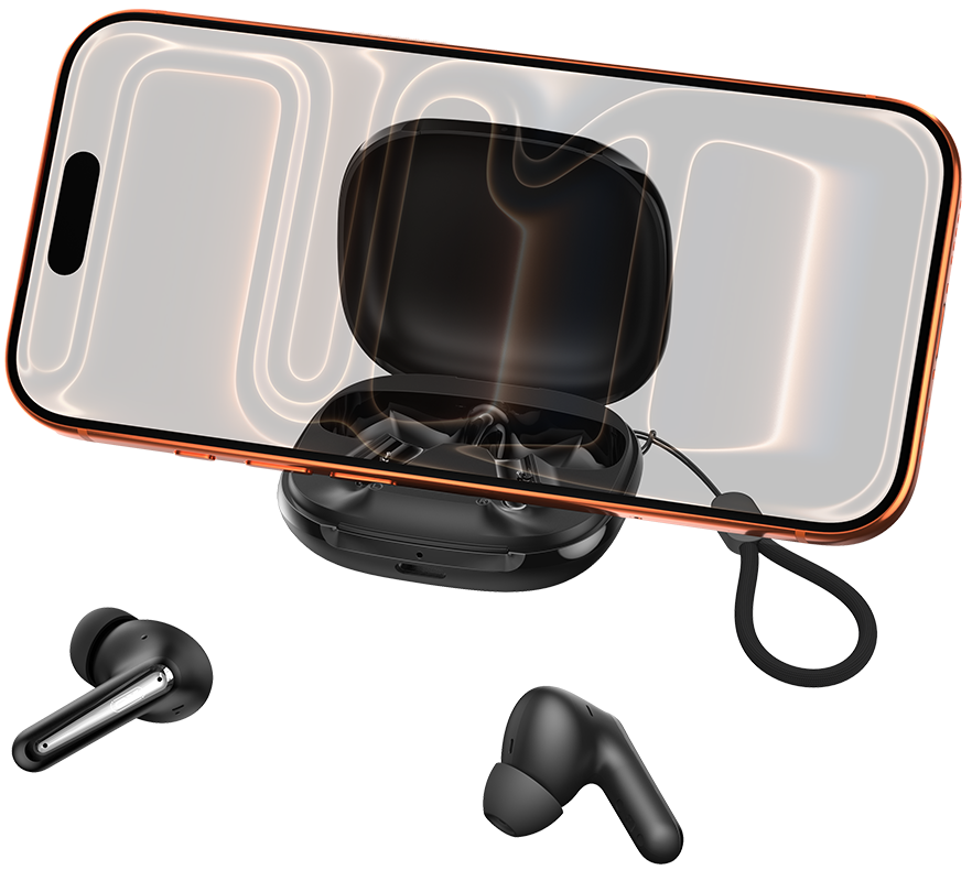 Casque Bluetooth XO Design G53, TWS, ANC, Noir
