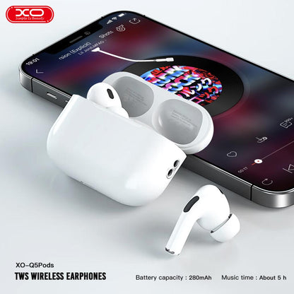 Handsfree Bluetooth XO Design Q5 Pods, TWS, Weiß