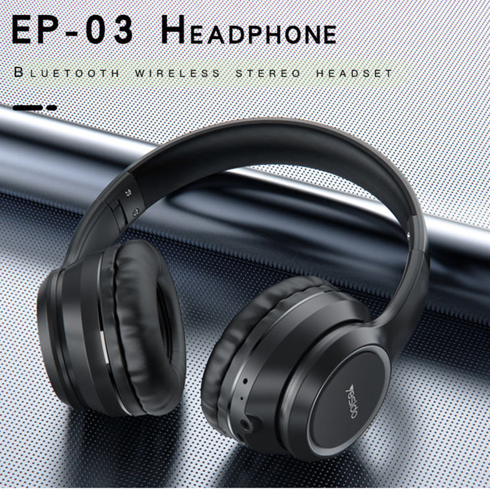 Kit mains libres Bluetooth Yesido EP03, A2DP, Noir