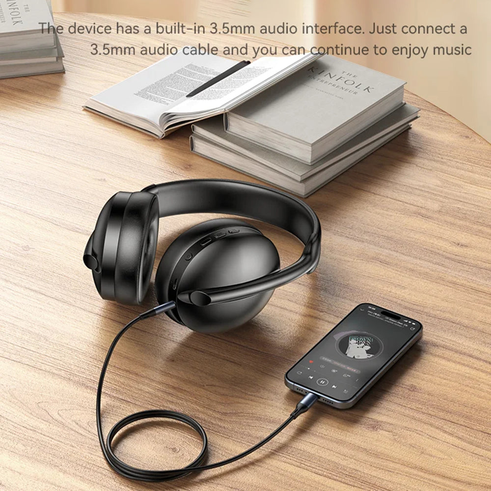 Casque Bluetooth mains libres Yesido EP08, A2DP, ANC, Noir