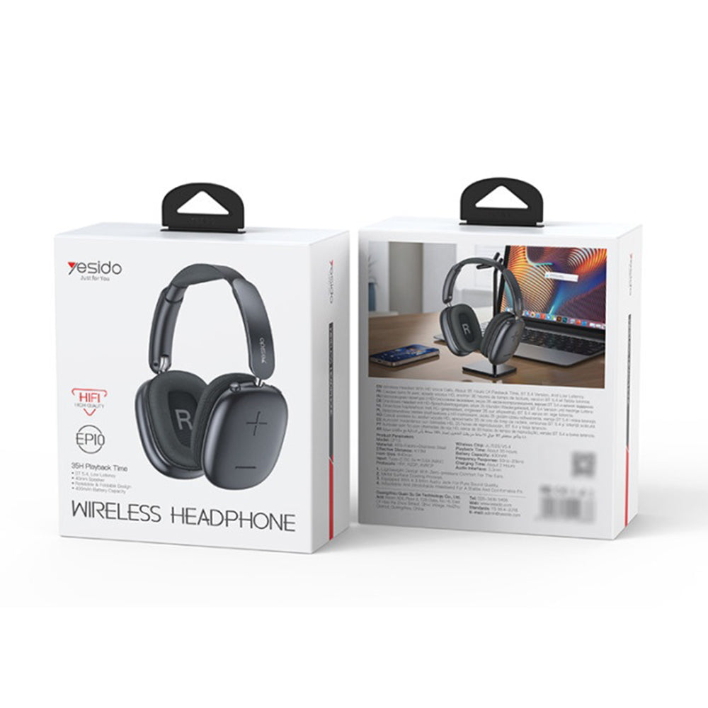 Handsfree Bluetooth Yesido EP10, A2DP, Schwarz