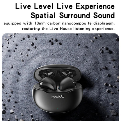 Handsfree Bluetooth Yesido TWS21, TWS, Weiß