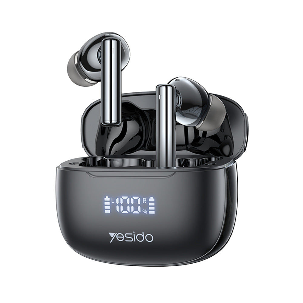 Handsfree Bluetooth Yesido TWS23, TWS, ANC, Schwarz