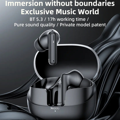 Bluetooth-Freisprecheinrichtung Yesido TWS26, TWS, Schwarz
