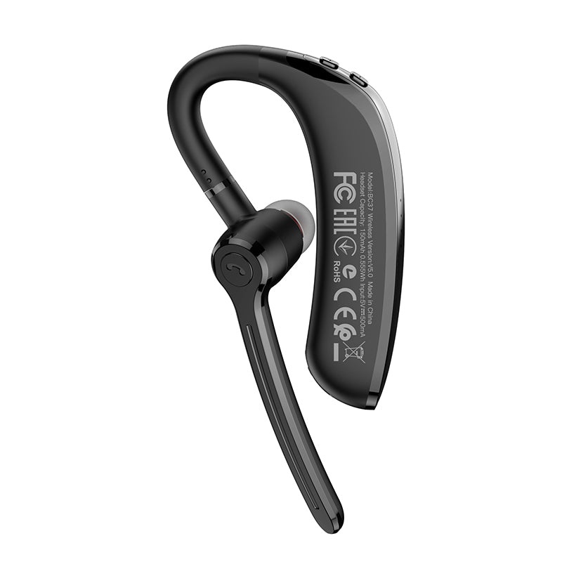 Kit mains libres Bluetooth Borofone BC37 Imperor, A2DP, Noir