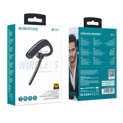 Kit mains libres Bluetooth Borofone BC37 Imperor, A2DP, Noir