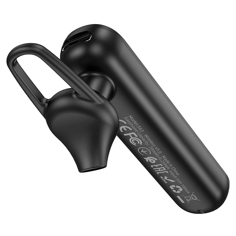 Kit mains libres Bluetooth HOCO E63 Diamond, A2DP, Noir