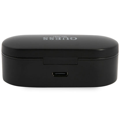 Kit mains libres Bluetooth Guess Classic Logo, TWS, Noir
