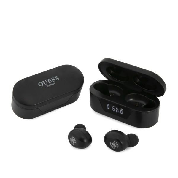 Kit mains libres Bluetooth Guess Classic Logo, TWS, Noir