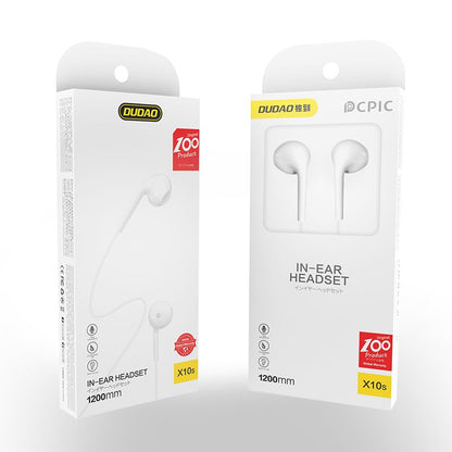 Handsfree 3.5mm Dudao X10S, Blanc
