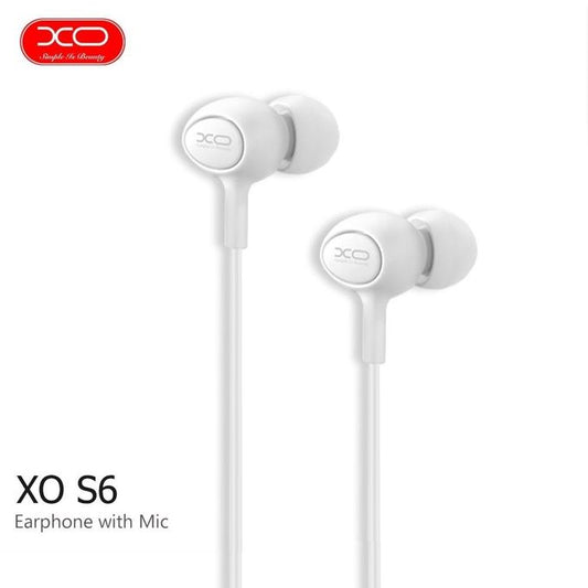 Écouteurs mains libres 3.5mm XO Design S-6 Candy, Blanc