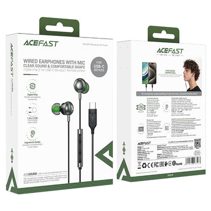 Handsfree USB-C Acefast L5, Schwarz