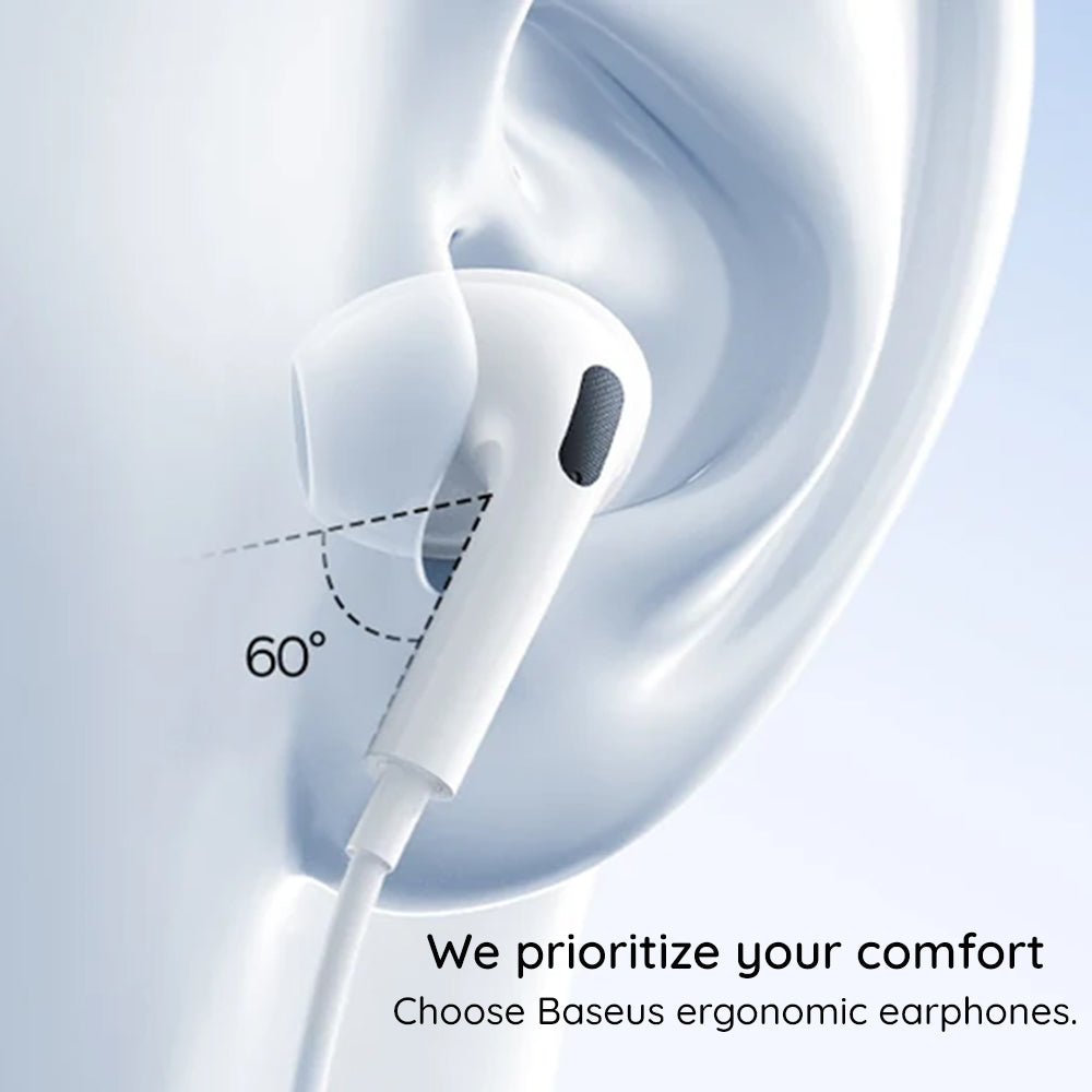 Handsfree USB-C Baseus Encok CZ19, Blanc A00182201213-00