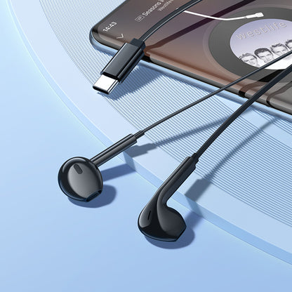 Écouteurs mains libres USB-C Borofone BM99 Star, Noir