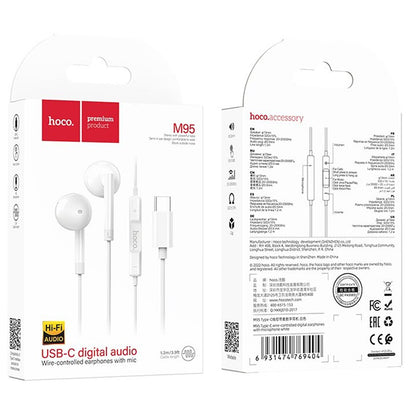 Handsfree USB-C HOCO M95, Weiß