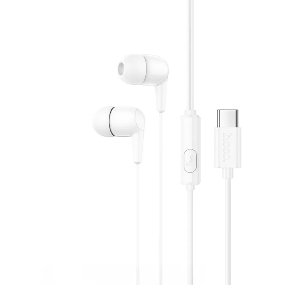 Casque mains libres USB-C HOCO M97, Blanc