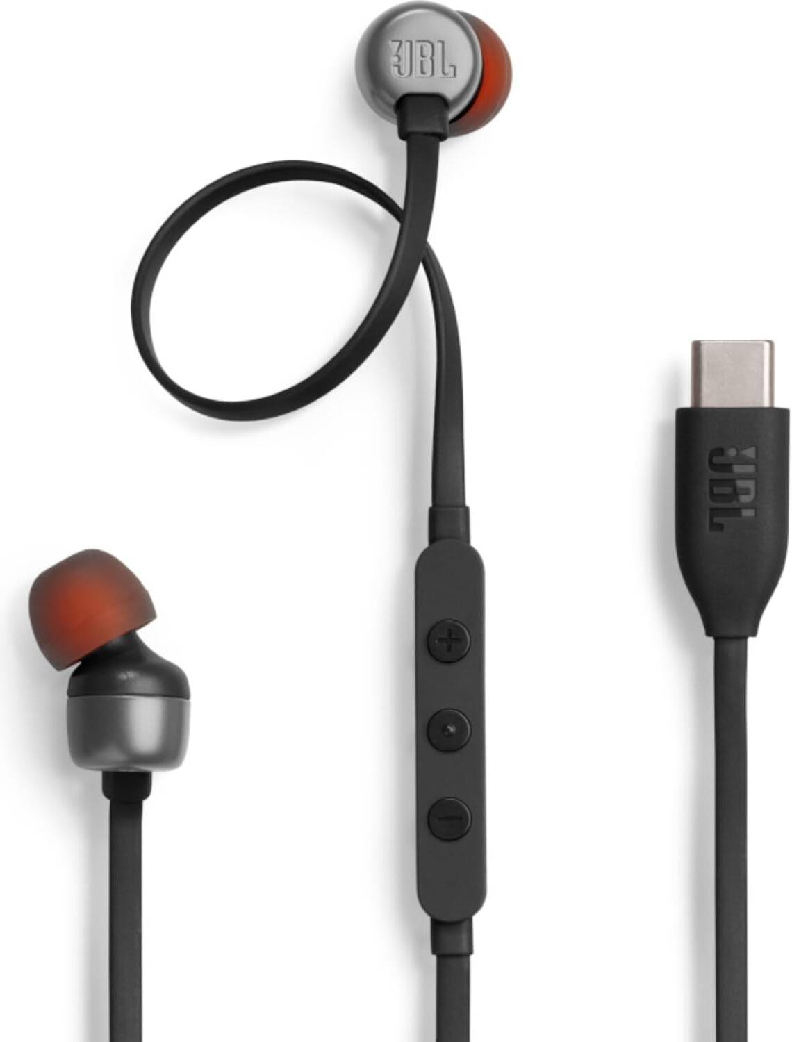 Écouteurs mains libres USB-C JBL Tune 310C, Noir JBLT310CBLK
