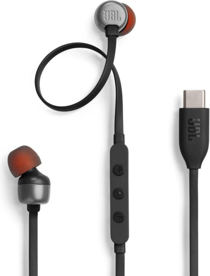 Écouteurs mains libres USB-C JBL Tune 310C, Noir JBLT310CBLK