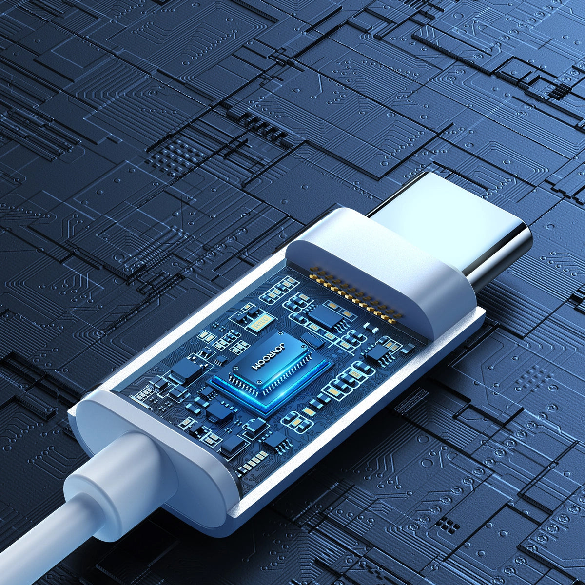 Écouteurs USB-C Joyroom JR-EC06, Argenté