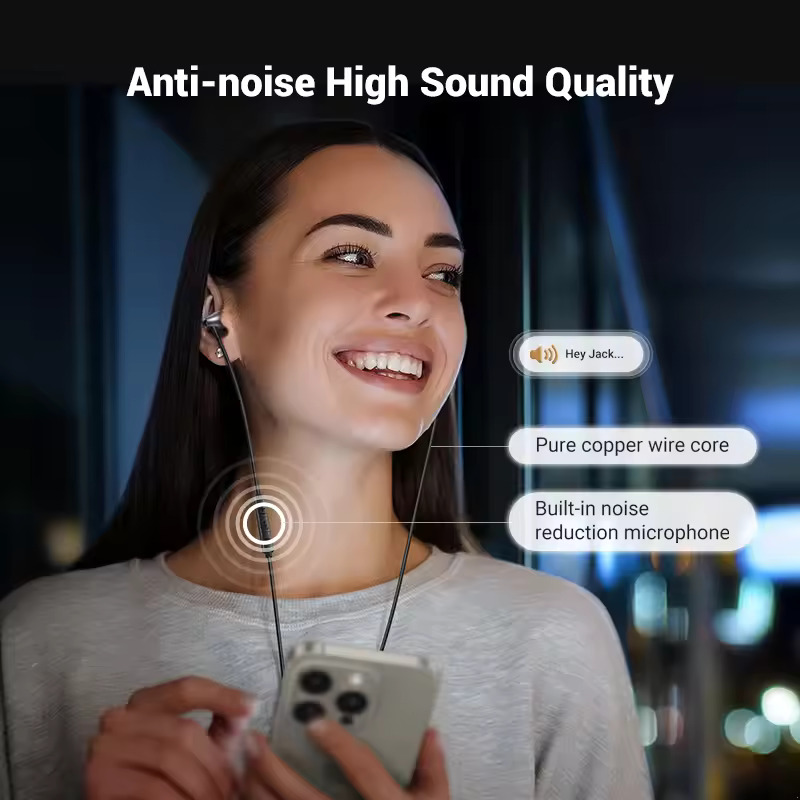 Kit mains libres USB-C UGREEN EP105, Noir