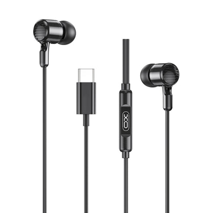 Écouteurs mains libres USB-C XO Design EP81, Noir