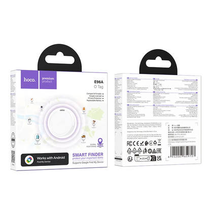 HOCO SmartTag E96A pour la série Android, Blanc
