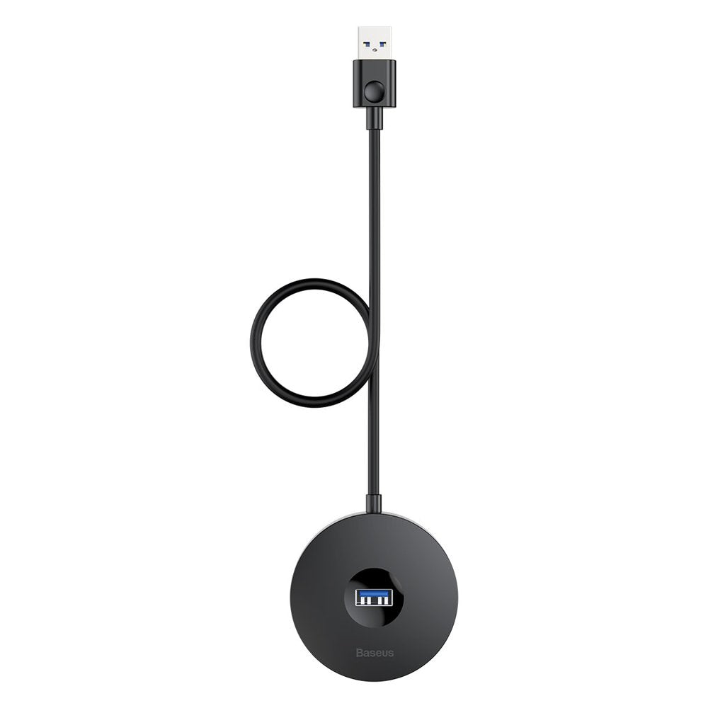 Baseus Runder USB-Hub, 3 x USB-A - 1 x USB-A 3.0, 1m, Schwarz CAHUB-U01 CAHUB-U01
