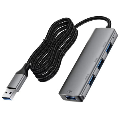 Hub USB Acefast J17, 4 en 1, Gris