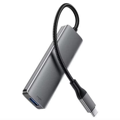 Hub USB-C Acefast J15, 4 en 1, Gris