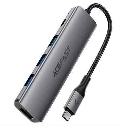 USB-C Hub Acefast J16, 5in1, Grau