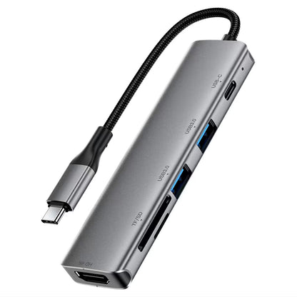 USB-C Hub Acefast J18, 6in1, Grau