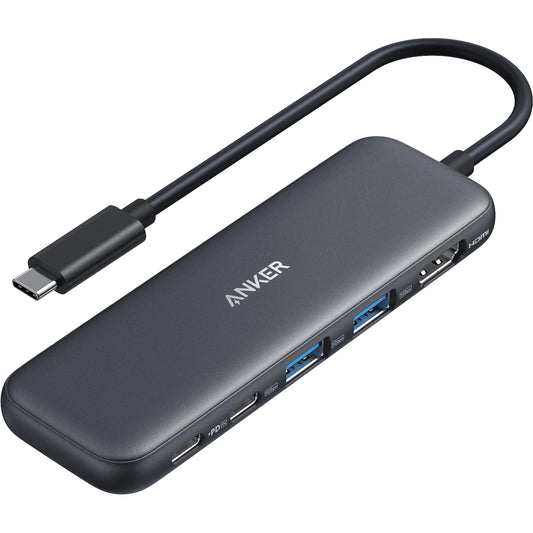 Anker 332 USB-C Hub, 2 x USB-A - 2 x USB-C - 1 x HDMI, Gray A8355H11