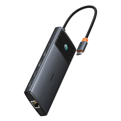 Hub USB-C Baseus Gleam II, 10in1, Schwarz B0114200
