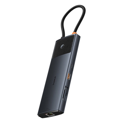 Hub USB-C Baseus Gleam II, 10in1, Schwarz B0114200