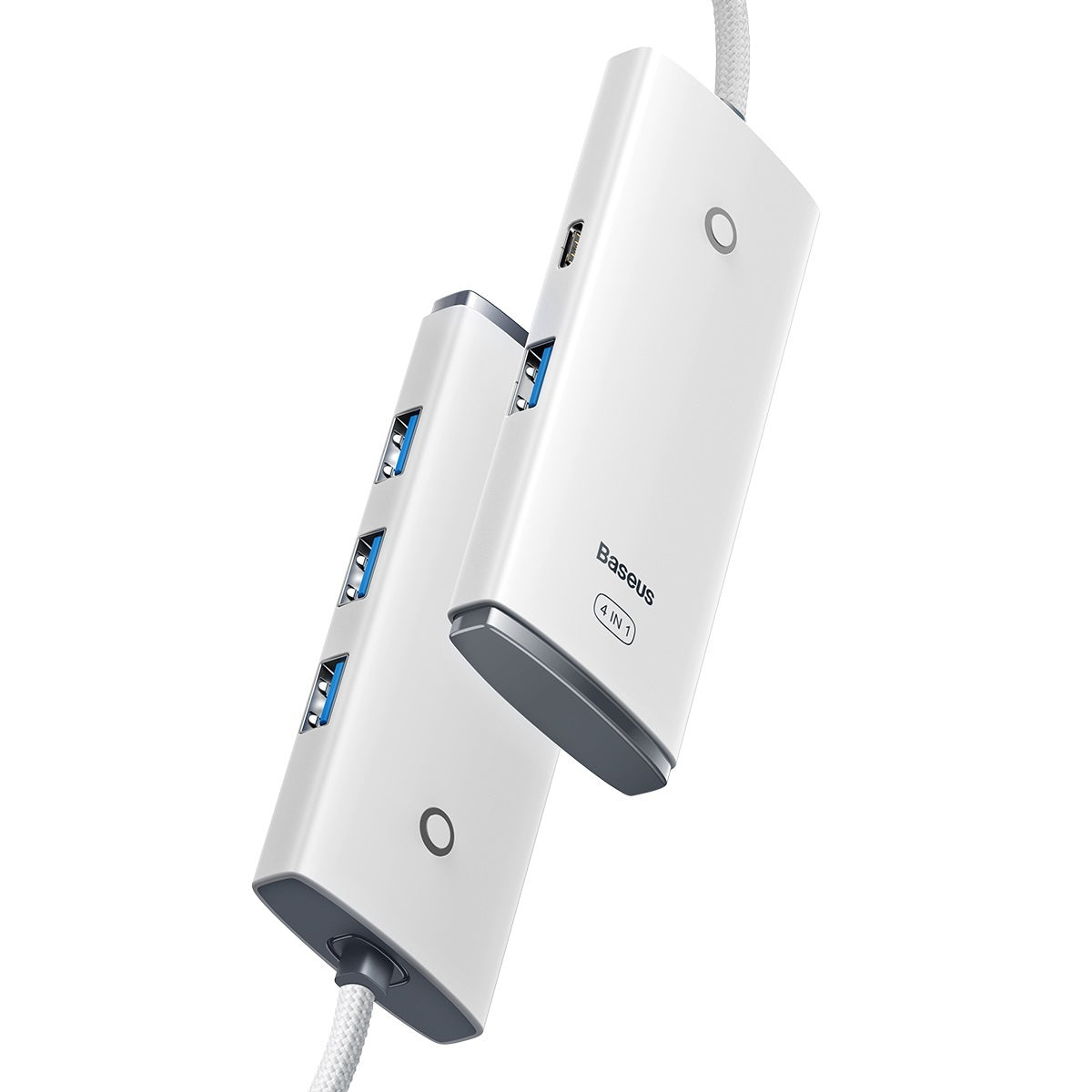 USB-C Hub Baseus Lite, 4 x USB-A 3.2, 2m, Weiß