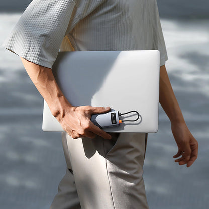 Hub USB-C Baseus Metal Gleam, 3 x USB-A 3.0 - 1 x USB-C - 1 x HDMI - 1 x SD - 1 x microSD, Gris B00030708811-01