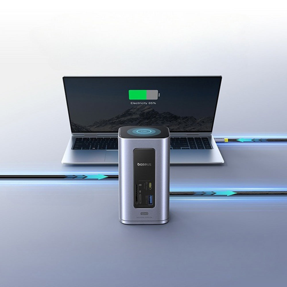 Hub USB-C Baseus NU1 Air Spacemate, 12in1, Grau B00061800123-00